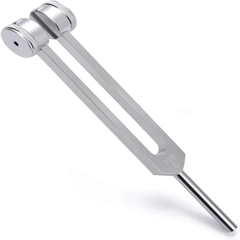 128Hz Tuning Fork Set Premium Stainless Steel Ear Cleaning Fork - Gentle Wax Removal & Relaxation Tool for Safe Home Use